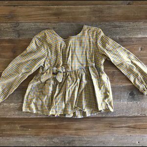 NWT Zara Kids Check Knot Shirt, 3-4 years